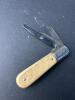 Barlow Two-Blade Pocket Knife, Cream Handle, Clip & Pen Blades, Slipjoint - 4
