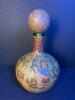 Italian Globe-Shaped Leather Map Decanter with Stopper