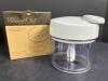 Pampered Chef Manual Food Processor W/ Original Box