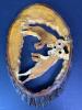 Rustic Wood Slab Wall Art Of Rams Butting Heads With A Hand-Cut Silhouette - 4