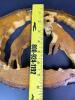 Rustic Wood Slab Wall Art Of Rams Butting Heads With A Hand-Cut Silhouette - 6