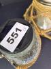 Solar-Powered Glass Lantern & Rope Glass Candle Holder with Decorative Rope Handles - 6
