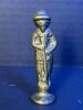 Very Small Cast Metal Figurine with Threaded Base