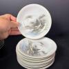 Kutani China Hand-Painted Porcelain Dinnerware Set with Landscape Design - 10