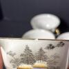 Kutani China Hand-Painted Porcelain Dinnerware Set with Landscape Design - 17