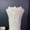 Pair of Ornate White Lenox Porcelain Vases with Embossed Leaf Design - 3