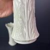 Pair of Ornate White Lenox Porcelain Vases with Embossed Leaf Design - 4