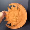 Hand-Painted Ceramic Sun and Moon Wall Plaque - 4
