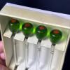Crate & Barrel Glass Olive Cocktail Picks, 3 Boxes of 4 - 6