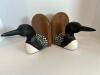 Handcrafted Jennings Decoy Co. Loon Bookends