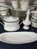 Gorgeous Lenox Snow Lily Fine China Dinnerware Set In Great Condition - 2
