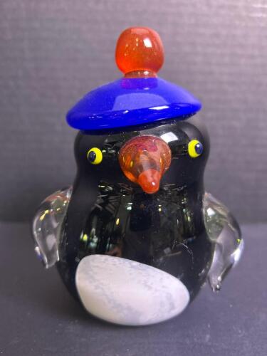 Hand-blown Glass Penguin Figurine