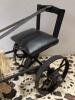 Handcrafted Wooden Horse and Metal Carriage Figurine - 5