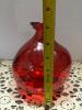 Mid-20th Century Deep Ruby Red Hand Blown Glass Vase - 5