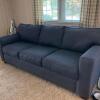 Klaussner Furniture Industries Navy Blue Sofa (Pick Up in Hampton, NH)