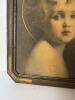 Large Sepia Child Portrait Print in Ornate Beveled Wood Frame - 5
