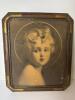 Large Sepia Child Portrait Print in Ornate Beveled Wood Frame - 10