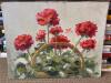 18" x 14" Floral Oil Painting