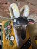 House of Hatten Ram/Goat Head Ceramic Butter Dish by Peggy Fairfax Herrick - 4