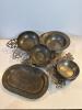 Pewter Handled Bowls & Oval Platters Collection