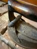 Antiqu Iron Sad Iron with Wooden Handle - 3
