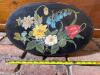 Victorian Hand-Painted Floral Wooden Footstool - 3