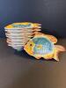 School of Painted Ceramic Fish-Shaped Serving Dishes - 2