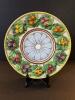 Italian Majolica Plate with Relief Fruit Motif
