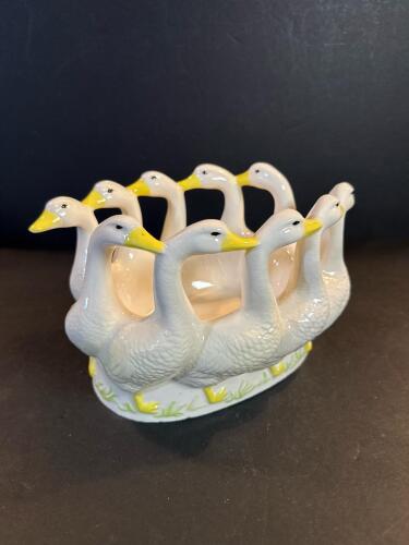 Vintage 1983 Otagiri Ceramic Goose Decor