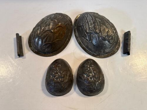Vintage Hinged Tin Chocolate Molds