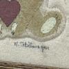 4.5" x 3.5" Framed Miniature Stitched Teddy Bear Art - 4