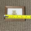 4.5" x 3.5" Framed Miniature Stitched Teddy Bear Art - 5
