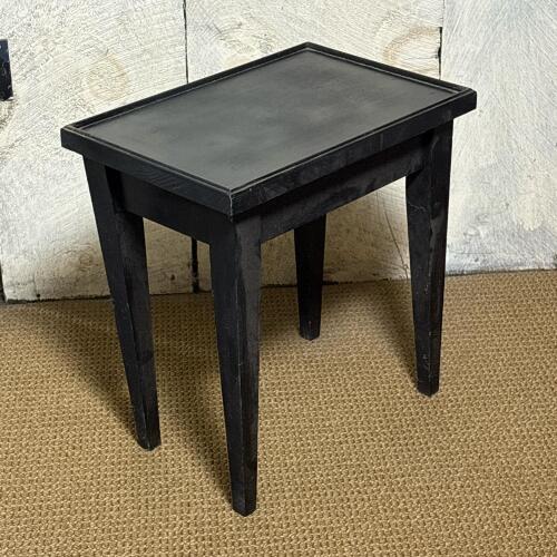 Small Black Wood Side Table