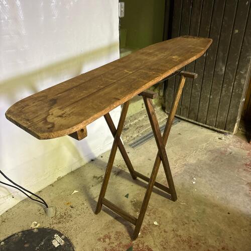Vintage Wooden Ironing Board and Forbes Folding Luggage Rack Stand