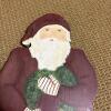 Hand-Painted Wooden Santa Claus Folk Art Figure - 3