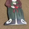 Hand-Painted Wooden Santa Claus Folk Art Figure - 4