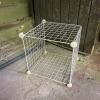 White Wire Grid Modular Storage Cube