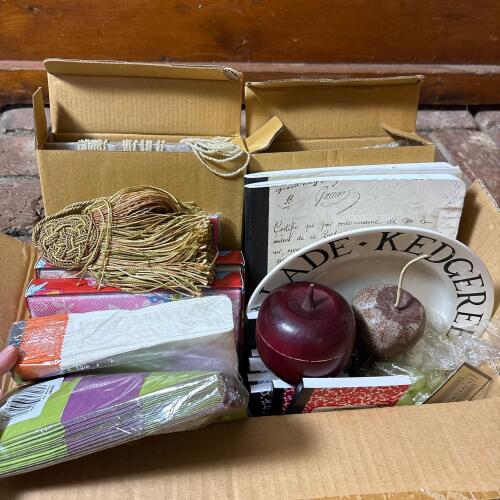 Mixed Home Decor and Stationery Lot