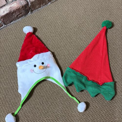 Pair of Christmas Character Hats - Adult Size