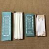 Two Boxes of White Patrician Hand-Dipped Taper Candles - 12" and 15"