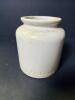 LAB Lagny French Glazed Stoneware Laboratory Jar, Embossed Mark