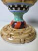 Hand Painted House of Hatten Pedestal Compote Bowl by Peggy Fairfax Herrick, Basket Weave - 2
