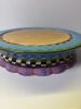 House of Hatten Peggy Fairfax Herrick Hand-Painted Ceramic Cake Stand, - 2