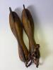 Antique Wooden Strap-On Ice Skates, Iron Blades, c. Late 19th/Early 20th Century - 4