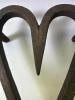 Antique Cast Iron Heart Branding Iron Heart-Shaped Cattle Brand - 2