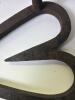 Antique Cast Iron Heart Branding Iron Heart-Shaped Cattle Brand - 4
