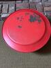 19.5" Hand-Painted Toleware Tray with Grapevine Motif and Wooden Stand - 3