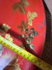 19.5" Hand-Painted Toleware Tray with Grapevine Motif and Wooden Stand - 6