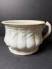 Victorian Ironstone Chamber Pot with Wheat Motif Embossed Mark, England