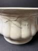 Victorian Ironstone Chamber Pot with Wheat Motif Embossed Mark, England - 3